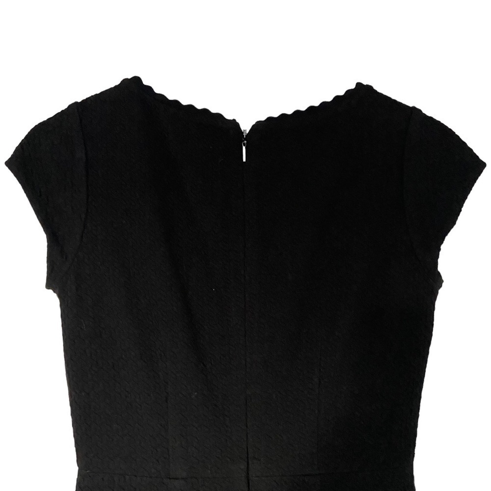 Rebecca Taylor Women's Honeycomb Stretch Texture Dress Fit & Flare Black Size 00 - Picture 9 of 13